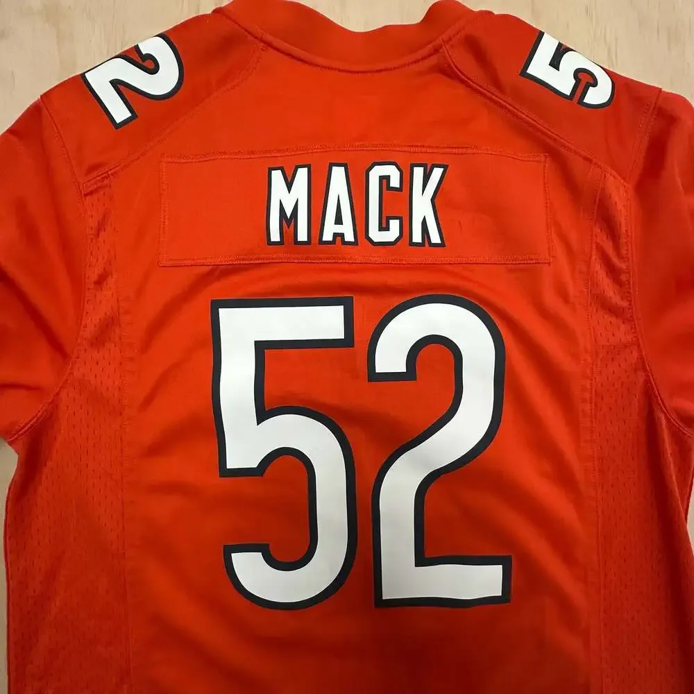 Nike Chicago Bears Khalil Mack #52 Orange Game Jersey Men's Size M